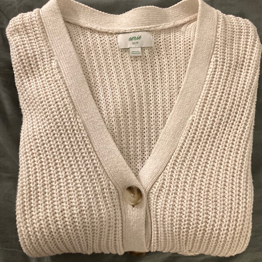 Aerie Oversized Knit Cardigan